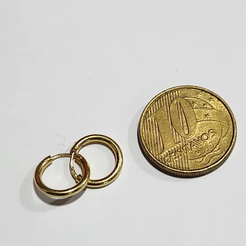 Argola de ouro 18k,,