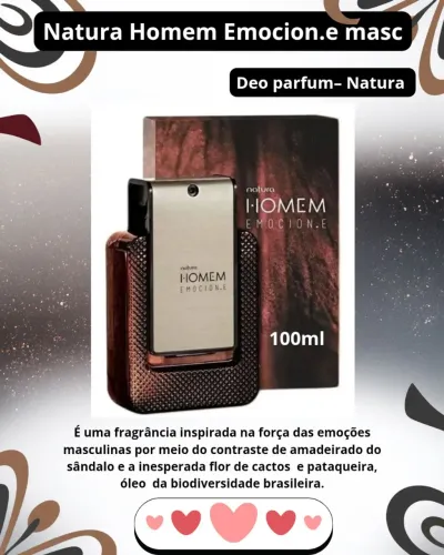 Natura homem Emocion.e deo parfum masculino, 100ml