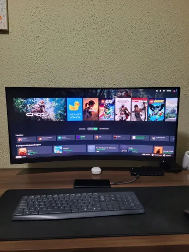 Monitor Gamer AOC 180hz ULTRAWIDE CURVO 34" 3440x1440 NOVO NA GARANTIA