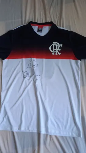 Camiseta do flamengo original e autografada