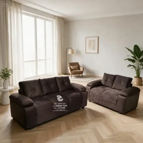 Sofá 2 e 3 Lugares Suede D33 Braço Fofão Aconchegante Direto da fábrica