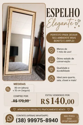 Espelho 80x35