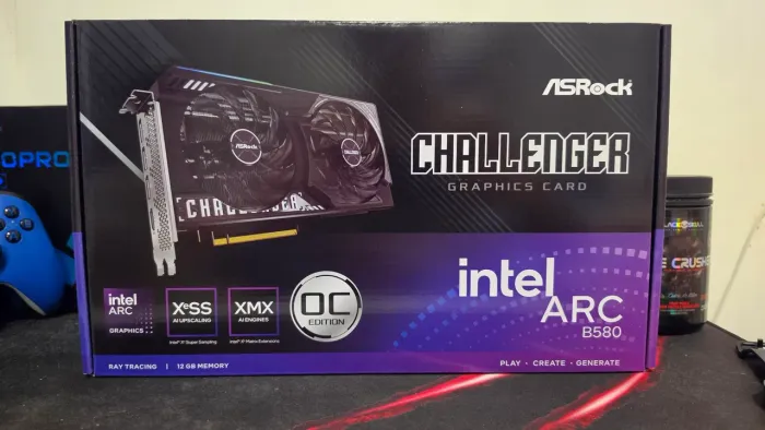LACRADA - Placa de Vídeo ASRock Intel Arc B580 Challenger 12G OC, 12GB, GDDR6, 2740MHz