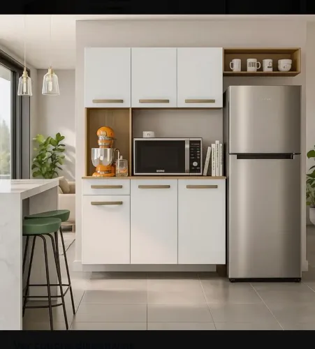 Cozinha compacta suspensa