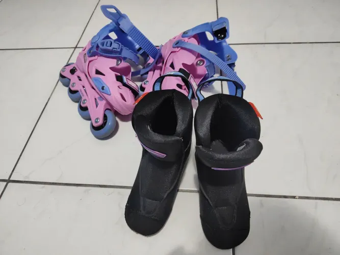 Patins Infantil STRT Rosa - 62/64mm ou 68/70mm ABEC-5 - M (29-32)