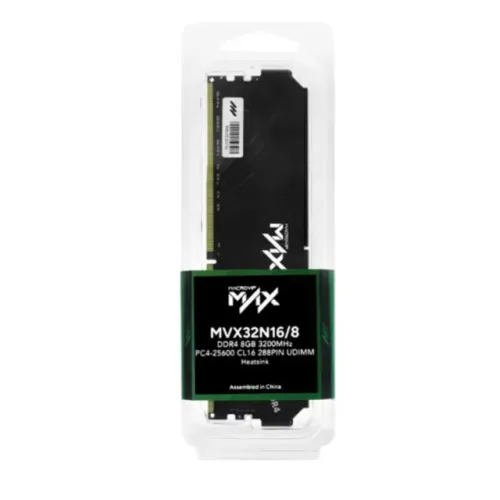 Memória RAM 8GB DDR4 3200MHz Macrovip Max PC4-25600 Gamer Desktop