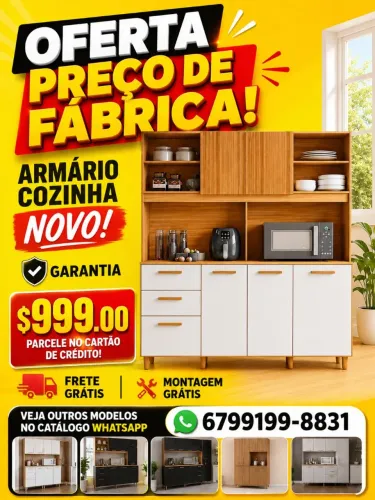 Armário de cozinha novo Garantia promoção domingo