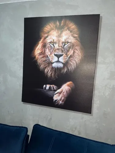 Quadro leão grande 