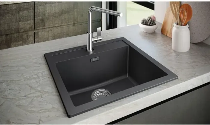 Cuba de Sobrepor Franke Inox Black, Retangular Única Sirius Tamanho: 53 cm x 56 cm x 20 cm