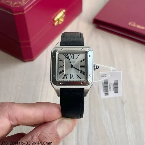 CARTIER SANTOS DUMONT/ COURO/ SC