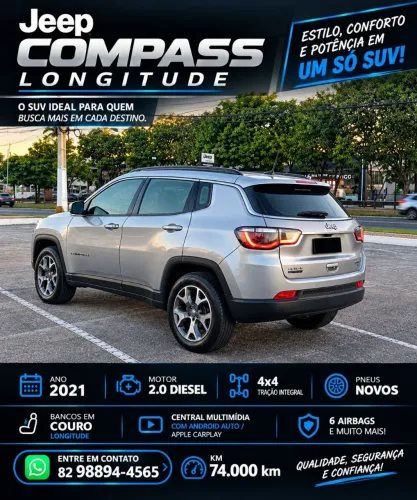 Jeep Compass Longitude 2.0 4X4 Dies. 16V Aut. 2021