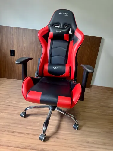 Cadeira Gamer Mx7 Giratória Preto/Vermelho