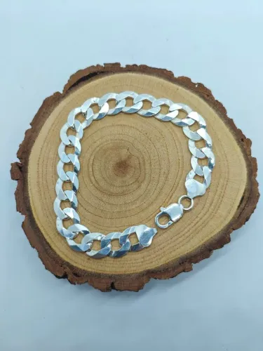 Pulseira grumet 11mm prata 925 <br>21cm