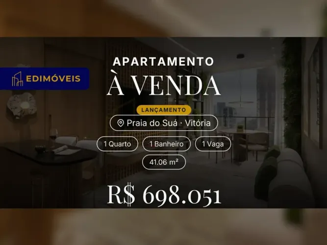 Viva a experiência Solara: Apartamento de 1 Quarto na valorizada Praia do Suá!