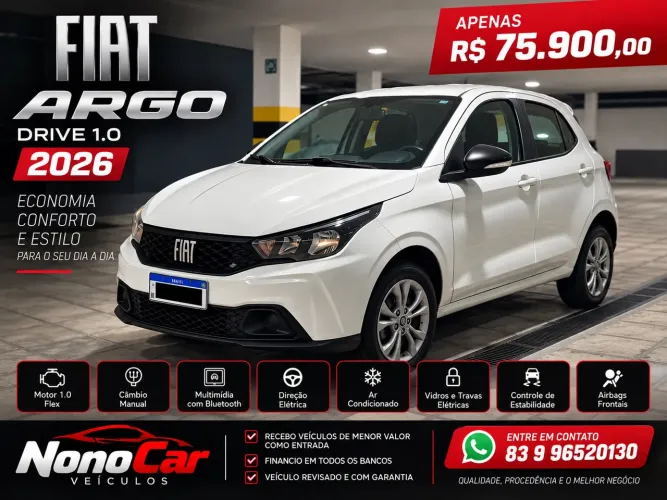 Fiat Argo Drive 1.0 6V Flex 2026