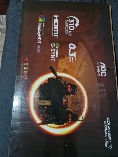 Monitor Gamer AOC AGON CS2 25" 310Hz 0.3ms HDR400 IPS Base Ajustável CS25G