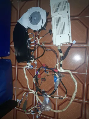 Placa principal com caixa de proteção e duto de secagem completo da lavadora LG