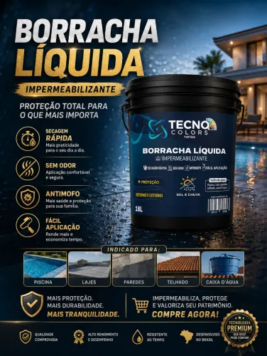 Impermeabilizante Borracha Líquida Balde 18 litros