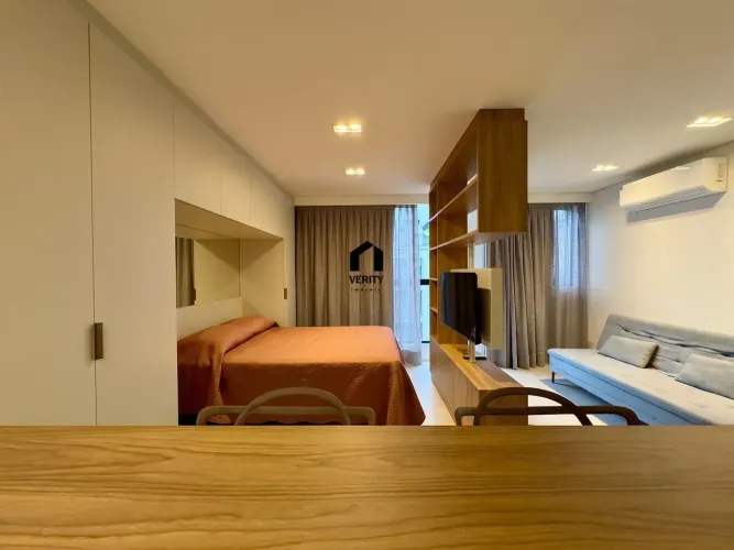 Studio Mobiliado no Viva Trindade | Andar Alto | Próximo à UFSC