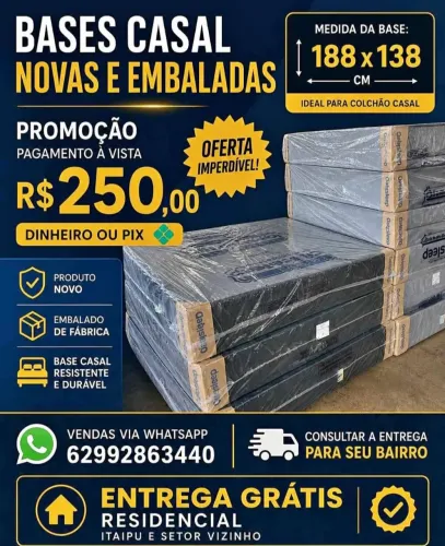 Cama box casal conjugada Aparti de 300 reais a vista