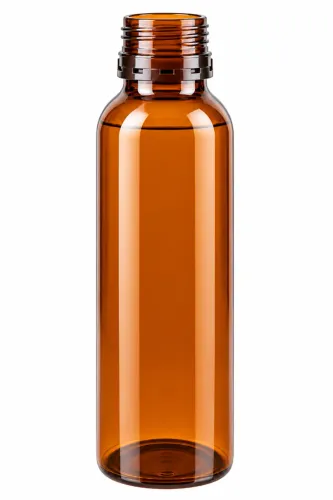 Frasco Pet 60ml na cor Ambar rosca 20/410
