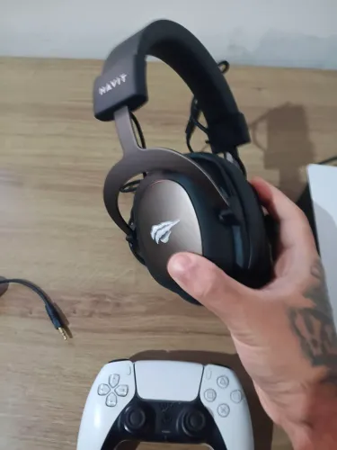 Fone De Ouvido Headset Gamer Havit H2002d P3 Para Ps3/ps4/ps5/xbox/pc Cor Preto Black
