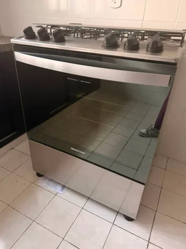 FOGÃO 5 BOCAS INOX BRASTEMP