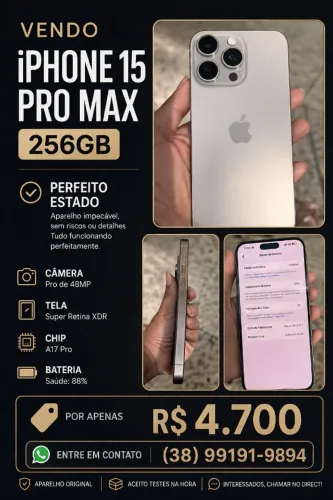 Iphone 15 Promax 256 GB