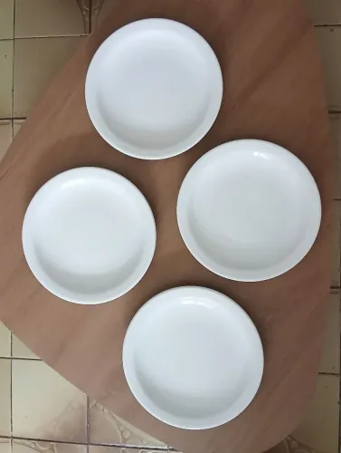 Conjunto 4 pratos de porcelana 26cm