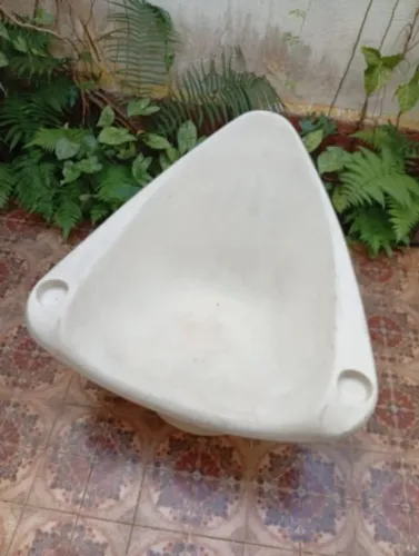 Conjunto de 4 Poltronas de fibra de vidro p jardim/piscina dos Anos 70/80