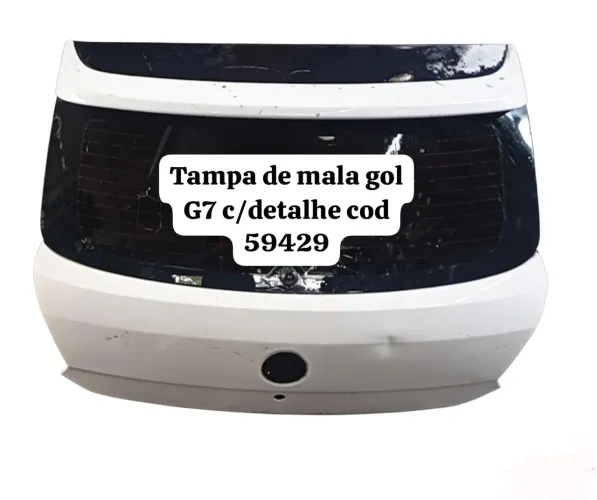 Tampa de mala gol g7 com detalhe 