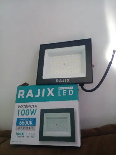Refletor led rajix a prova D água 100w bivolt