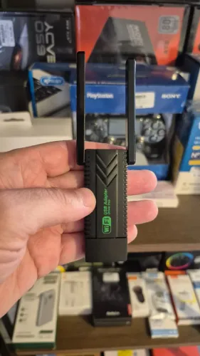 Adaptador wifi 300mbps 2.4ghz e 5ghz, novo, lacrado, com garantia!