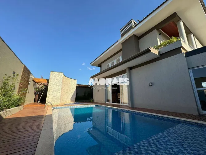 Casa mobiliada em Condomínio Fechado com 4 suítes, 460 m² - à venda por R$ 3.600.000 - Res