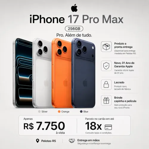 iPhone 17 Pro Max 256GB - Lacrado 
