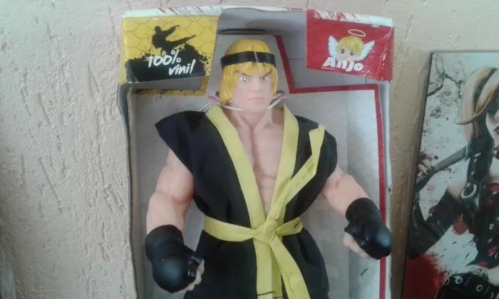 Boneco Karatê Cobra Estilo Street Fighter Colecionável Novo Lacrado 
