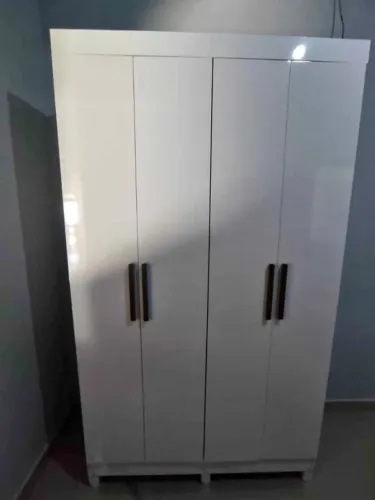 Guarda Roupa Solteiro 4 Portas em MDF Paris Novo Direto Da Fabrica