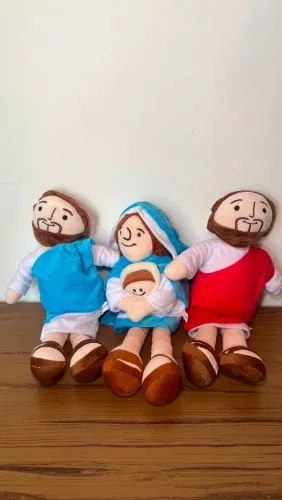 Família Sagrada - Jesus, Maria e José - Pelúcia - Produto Novo - R$ 50 cada