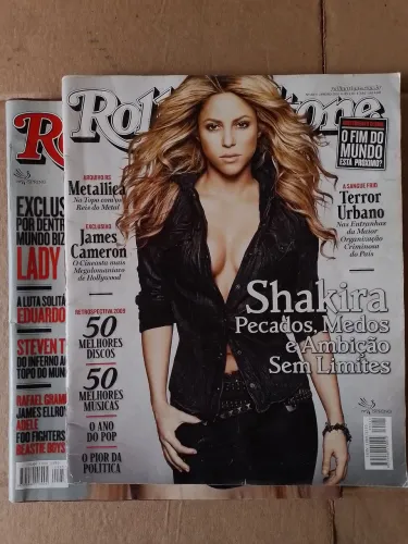 Revistas Rolling Stones Shakira + Lady Gaga Em Português