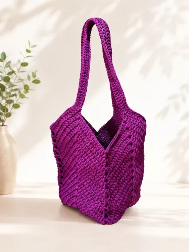 Bolsa Artesanal em Crochê- Linha Barroco