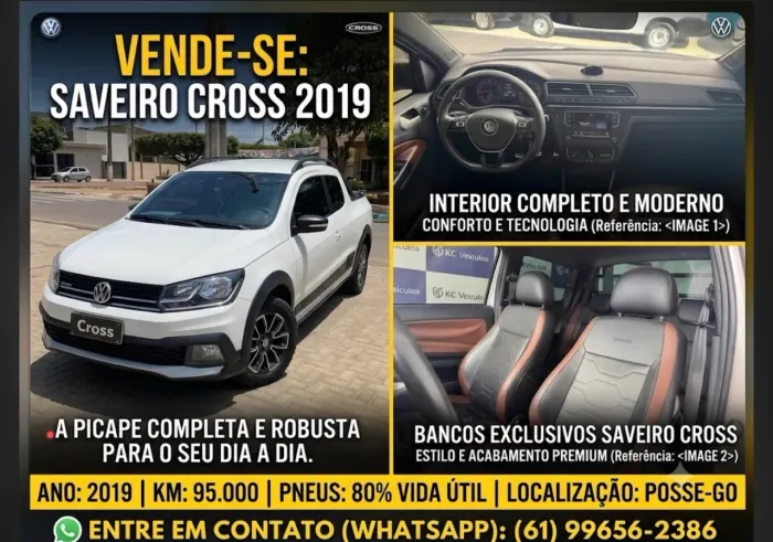 Volkswagen Saveiro Cross 1.6 T.flex 16V CD 2019