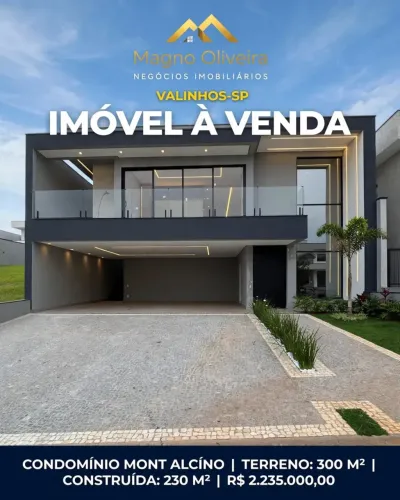 Sobrado a venda Mont Alcíno Valinhos - SP