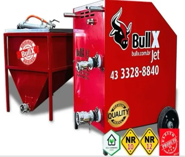 Máquina de Reboco Projetado BullX JET - Semi Nova (Usada 1x)