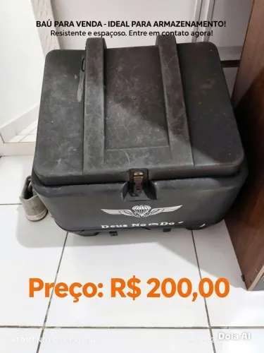 ? Baú de Moto Resistente ? R$ 200
