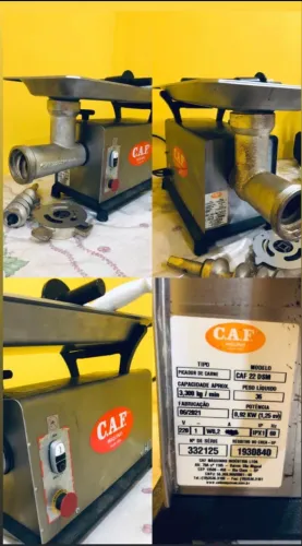 MOEDOR DE CARNE ELÉTRICO PROFISSIONAL - MODELO ATUAL CAF BOCA 22 