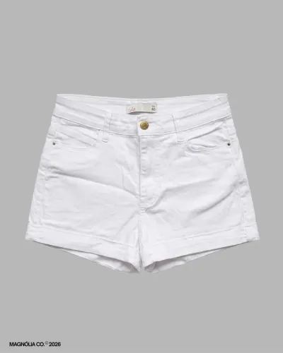 short jeans branco