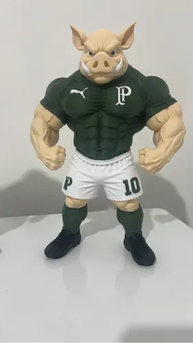 mascote palmeiras impresso em 3D