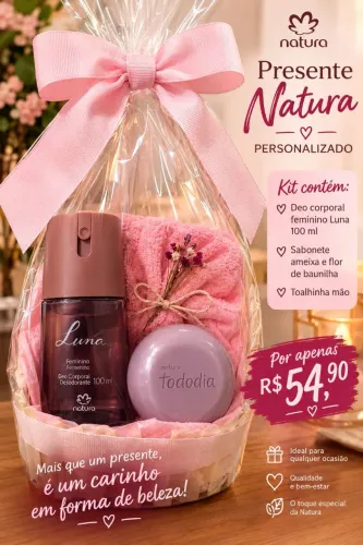 Kit presente Natura e Avon