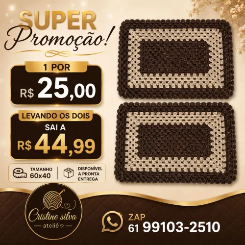 Tapetes em crochê 