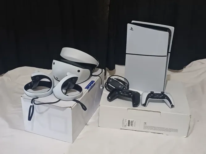 Kit Completo PlayStation 5 com VR e Acessórios - Impecável